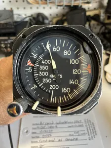Aviation man cave Gulfstream GII GIII Airspeed Indicator Gage reads Knotts good